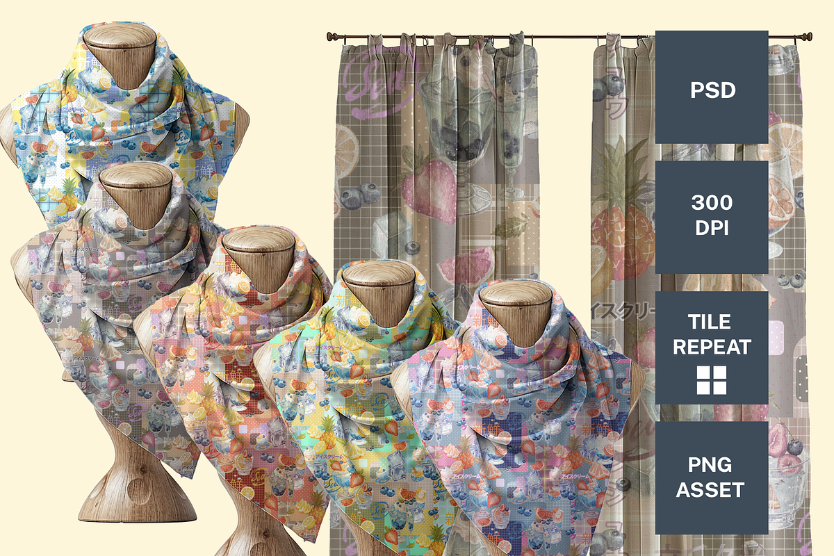 FRESHLY SEASONAL, a Pattern Graphic by rumacorakstudio (Photo 4 of 6)