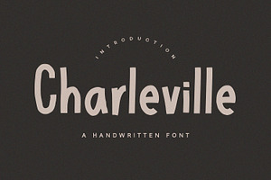 Charleville - Handwritten Font