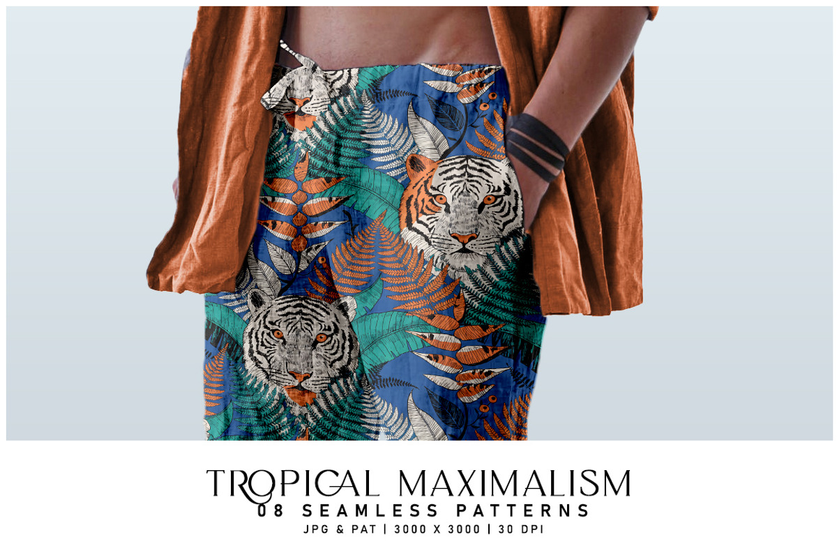 Tropical Maximalism, a Pattern Graphic by Digital Art Creations (Photo 4 of 6)