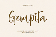 Gempita, a Script Font by AnayaStudio (Thumbnail 1 of 8)