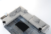 B&B Italia Michel Effe Sofa, a Furniture 3D Model by NOMODOL (Thumbnail 3 of 7)