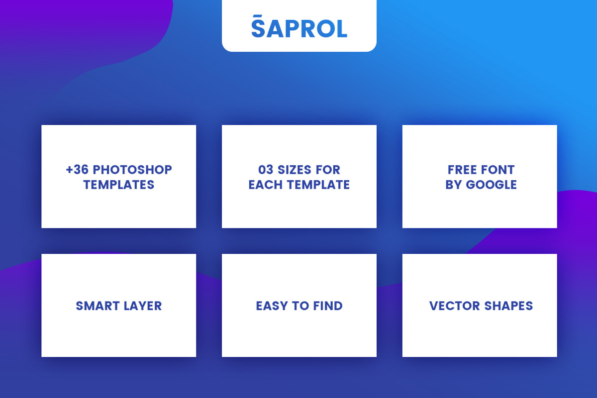 Saprol Social Media Kit, a Social Media Template by CaDesign (Photo 2 of 6)
