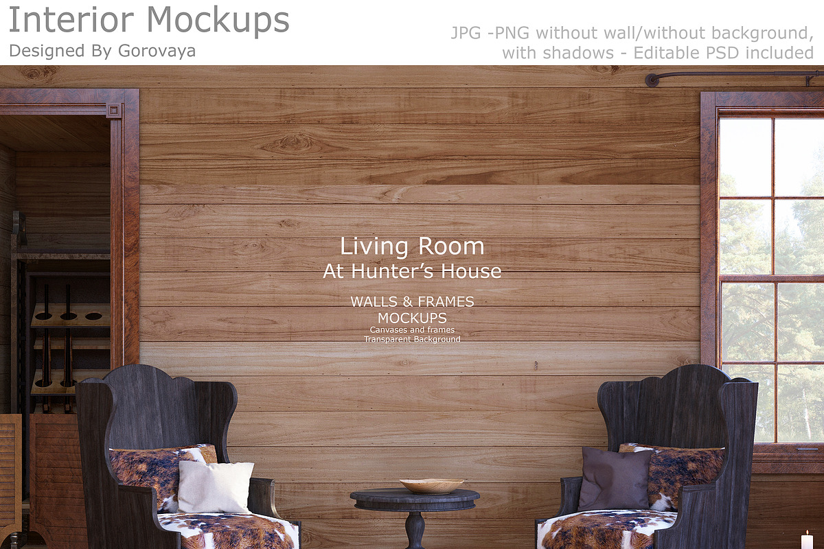 Interior mockup, Ranch Mockup, a Household Mockup by Designed By Gorovaya (Photo 1 of 6)