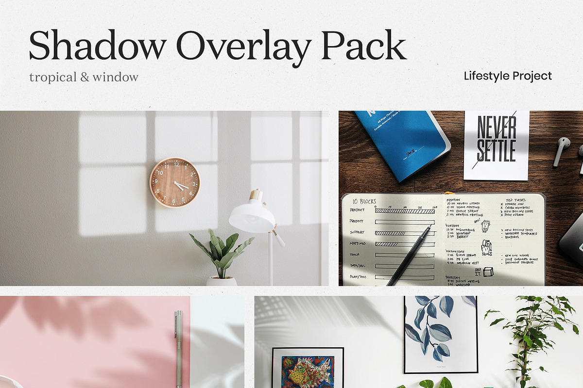 Tropical & Window Shadow Overlay, a Product Mockup by Lifestyle Project (Photo 1 of 9)