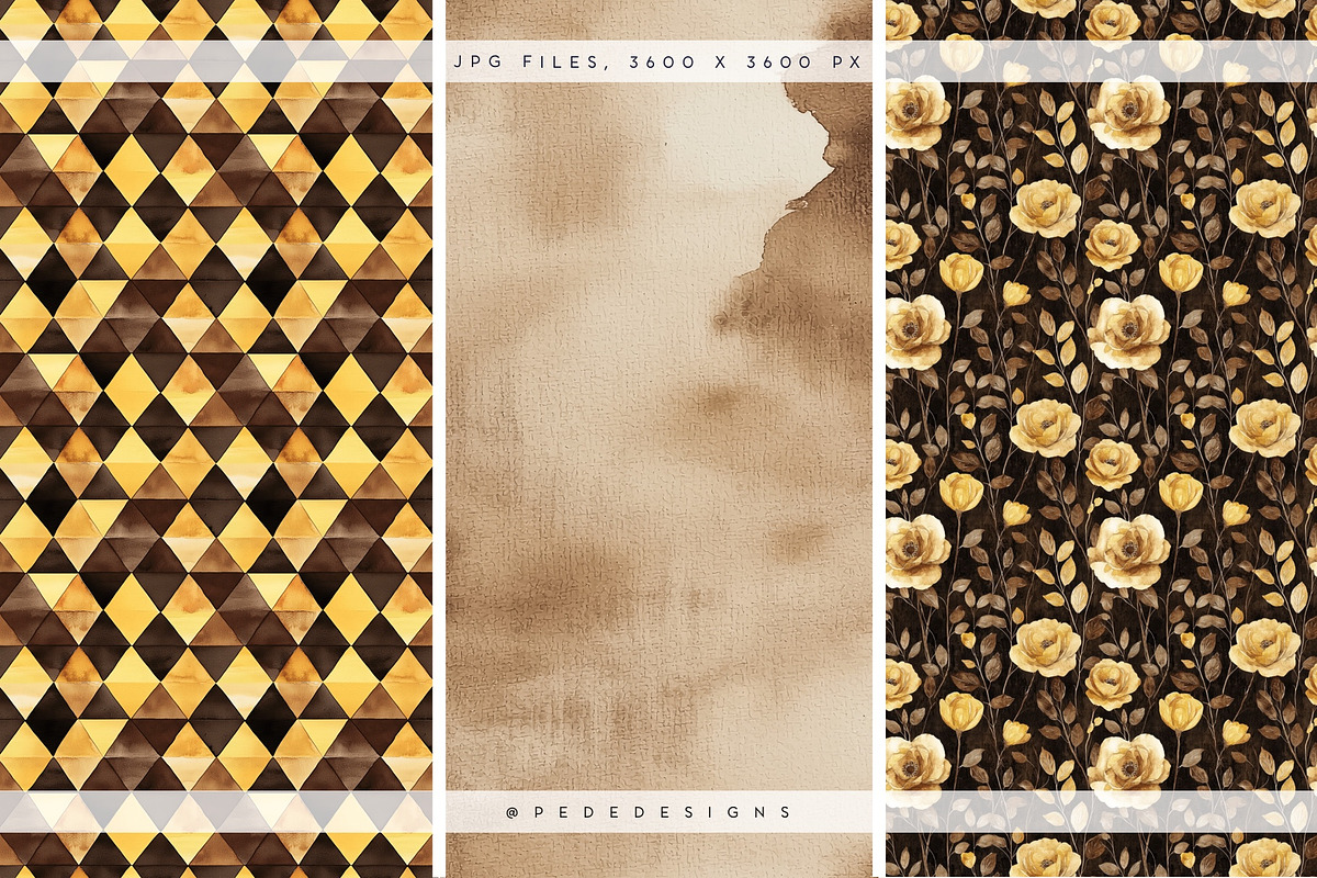 Golden Houf Of Fall Patterns, a Pattern Graphic by PeDe Designs (Photo 5 of 10)