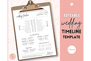 Wedding Day Timeline Template, a Stationery Template by Templatables (Thumbnail 1 of 9)
