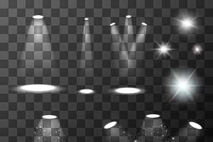 Set of different light sources, an Object Graphic by BestPics