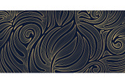 Flowers and Leaves Line Luxury Art, a Pattern Graphic by Marylia (Thumbnail 15 of 27)
