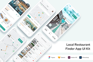 Local Restaurant Finder App UI Kit