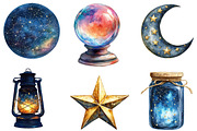 Celestial Magic Clipart Bundle, an Illustration by Designking (Thumbnail 2 of 5)
