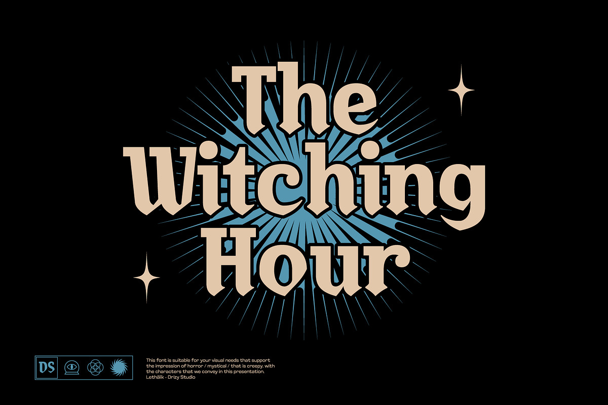 Lethalik – Blackletter Experimental, a Slab Serif Font by Drizy (Photo 9 of 10)