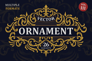 Victorian Vector Ornaments Vol. III