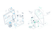 Technologies - Line Isometric Images, an iPhone Mockup by Boyko Pictures (Thumbnail 8 of 14)