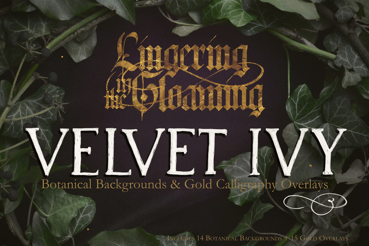 Velvet Ivy – Botanical Backgrounds |, a Background Graphic by Aga Silva (Photo 1 of 9)