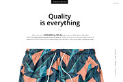 Men's Swim Trunks Mockup Set, a Bottom Mockup by creatsy5 (Thumbnail 2 of 7)