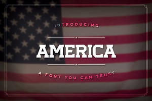 America, The Font