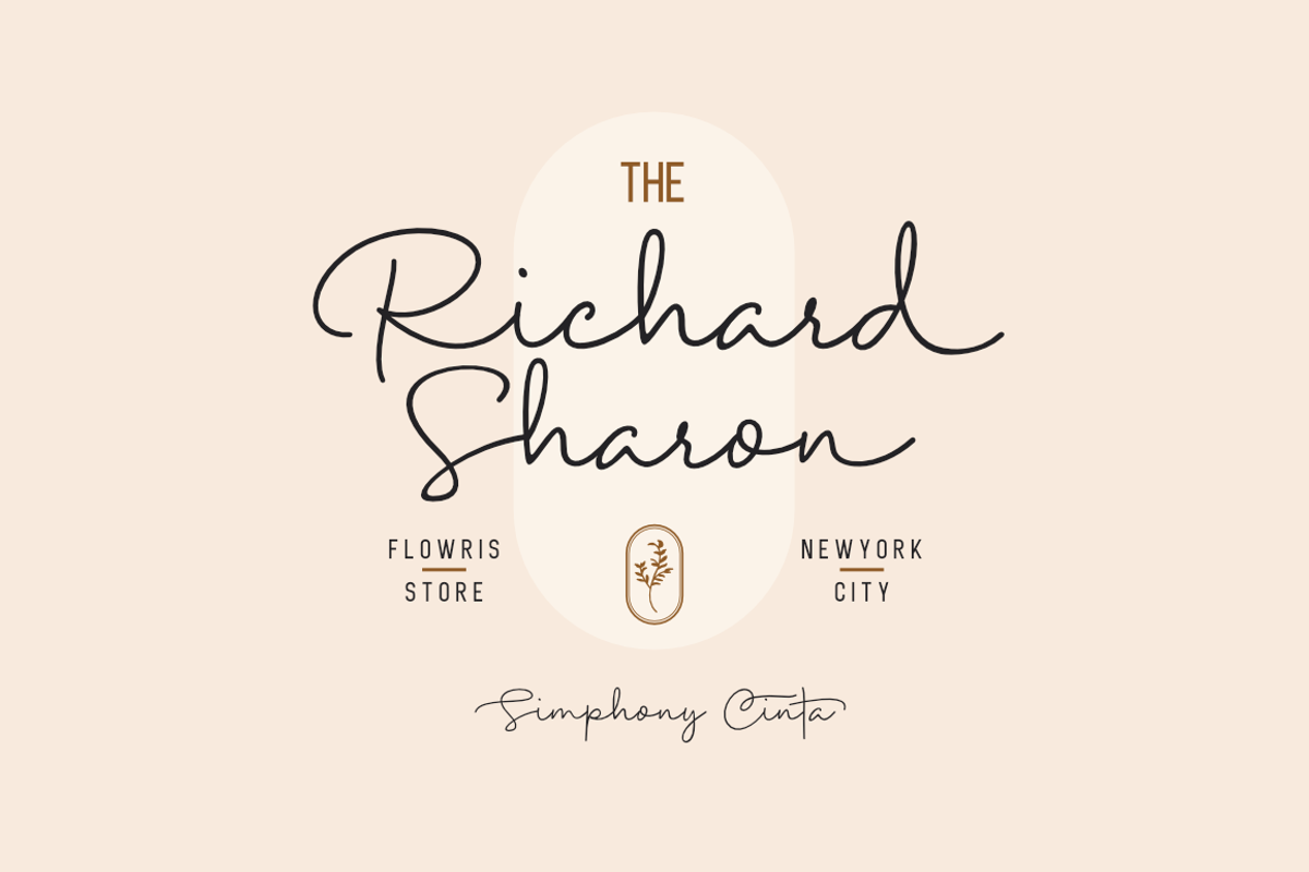 Simphony Cinta - Font Duo, a Script Font by Silverdav (Photo 3 of 10)