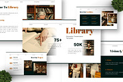 Library - Education Google Slide, a Presentation Template by Deepslide Studio (Thumbnail 2 of 6)