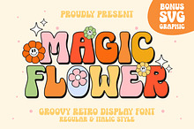 MAGIC FLOWER - GROOVY FONT