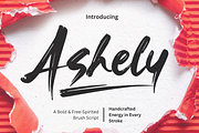 Ashely, a Handwritten Font by Gatype (Thumbnail 1 of 11)