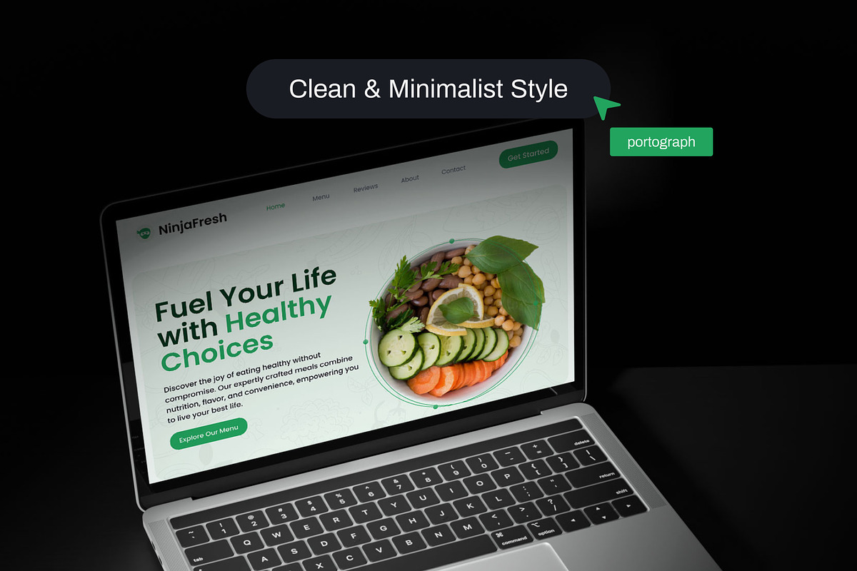 NinjaFresh Healthy Food Landing Page preview 2