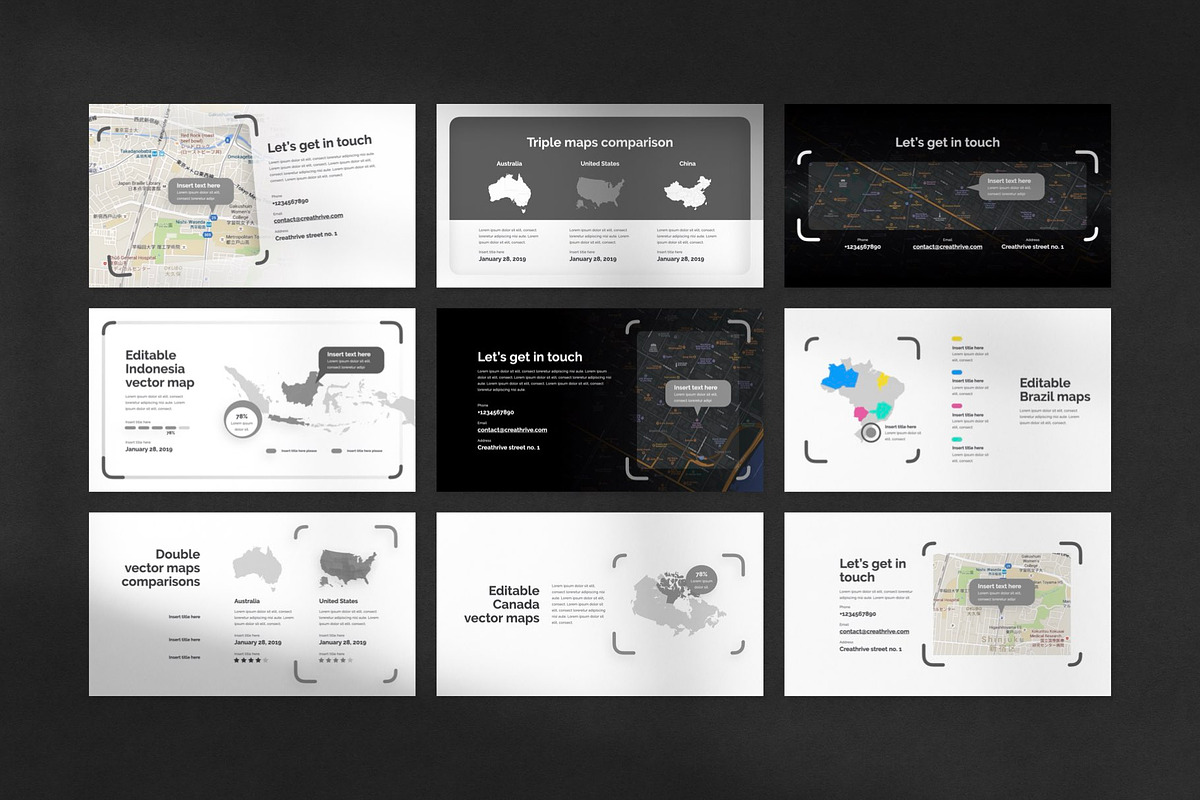 Square PowerPoint Template, a Presentation Template by Creathrive Design (Photo 8 of 8)
