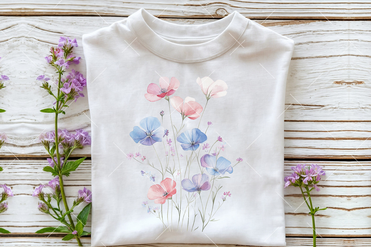 Watercolor Wildflower Clipart, an Illustration by OK Design (Photo 5 of 6)