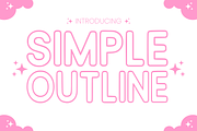 Simple Outline - Child Font Types, a Font by KiddoGlyphs Studio (Thumbnail 1 of 7)