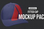 Fitted Cap Mockup Template Pack, a Hat Mockup by Go Media's Arsenal (Thumbnail 1 of 5)