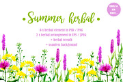 Watercolor summer herbal, an Illustration by Fresh-shop (Thumbnail 1 of 6)