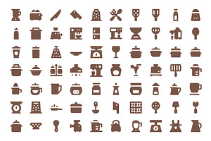 275 Kitchen Utensils Material Icons