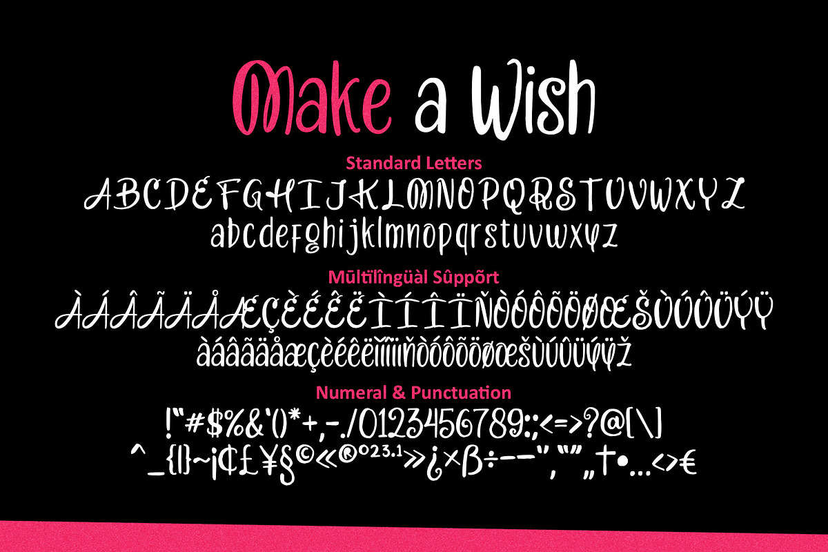 Make a Wish - Handwritten Font, a Font by HIRO.std