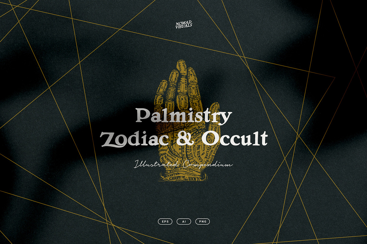 Palmistry, Zodiac & Occult, an Illustration by Nomad Visuals (Photo 1 of 13)
