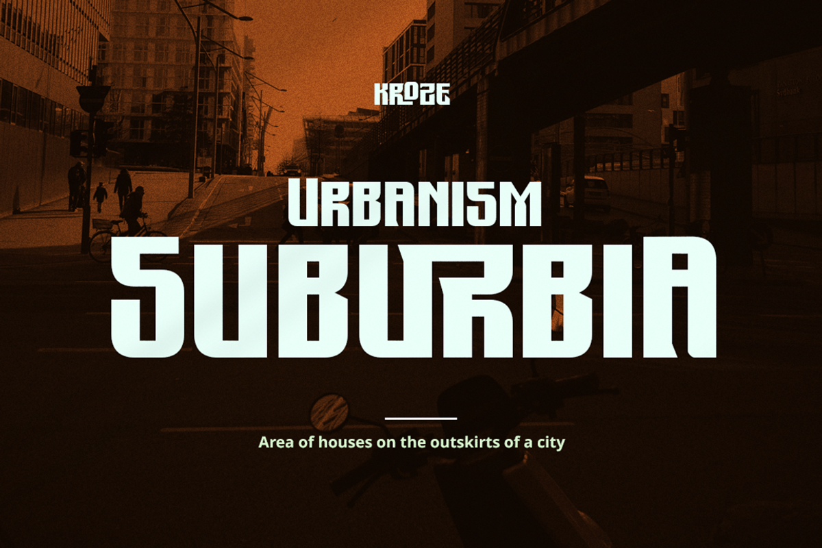 Kroze Typeface, a Sans Serif Font by Grontype (Photo 2 of 8)
