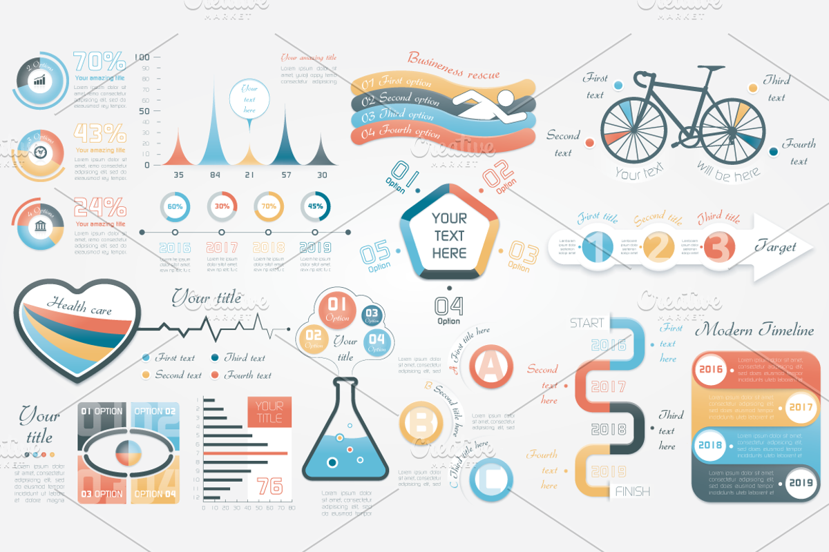 52% OFF Infographic Bundle, a Presentation Template by Infographic Paradise (Photo 2 of 7)