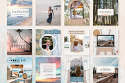 50 TRAVEL Instagram Templates 2026, a Social Media Template by SocialMediaTemplate (Thumbnail 3 of 8)
