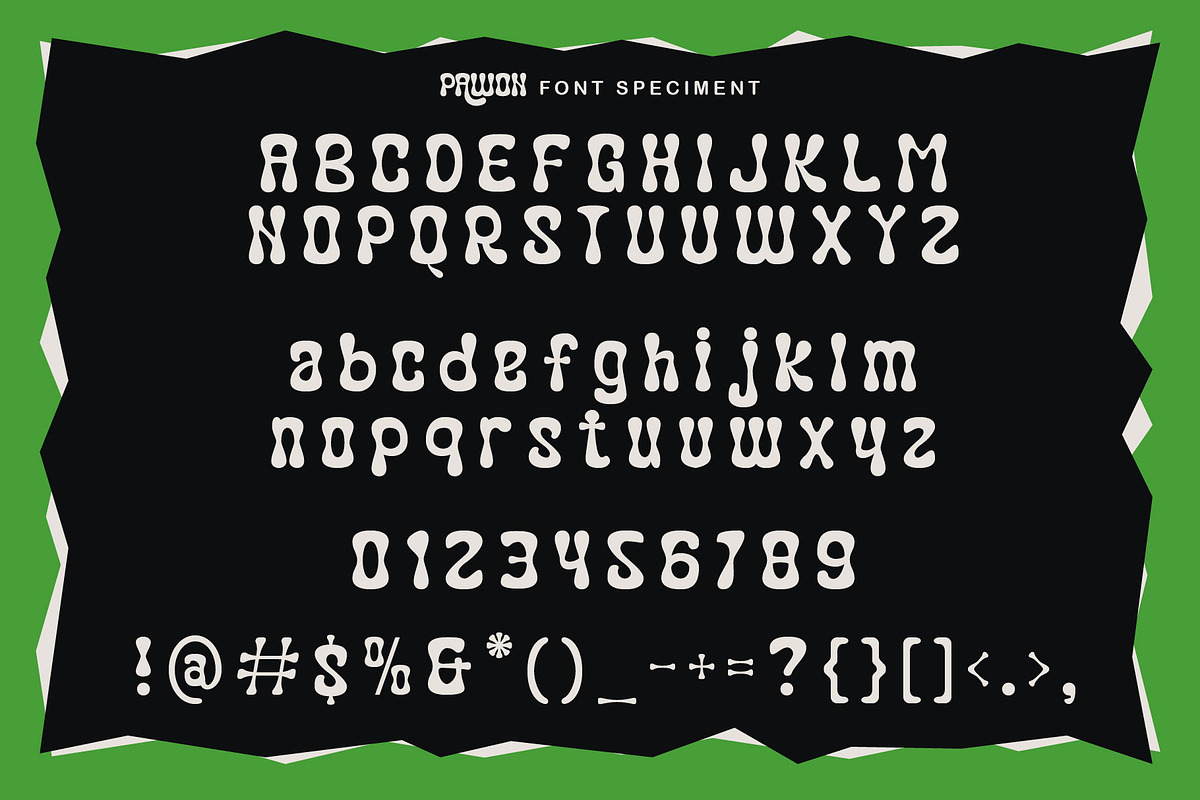 Pawon, a Sans Serif Font by Burntilldead (Photo 2 of 10)