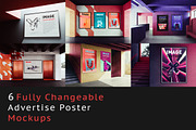 6 Fully Changeable Poster Mockups, a Print Template by As Good As Possible (Thumbnail 2 of 3)