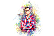 Watercolor Artwork Photoshop Action, an Action Add-On by Studio Retouch (Thumbnail 2 of 10)