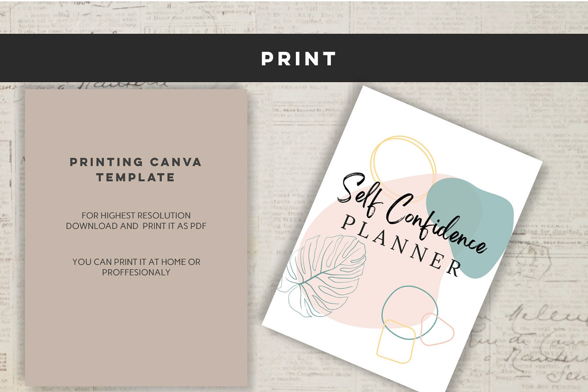 Printable Self Confidence Planner, a Stationery Template by Design House (Photo 7 of 9)