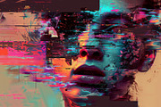 90 Glitch faces, a Person Illustration by Handmadefont (Thumbnail 24 of 94)