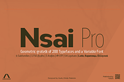 Nsai Pro Condensed, a Sans Serif Font by Aukimvisuel (Thumbnail 1 of 15)