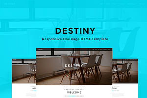 DESTINY - One Page HTML Template