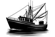 Vintage Fishing Boat Bundle, an Object Graphic by Designer_Momina (Thumbnail 12 of 13)