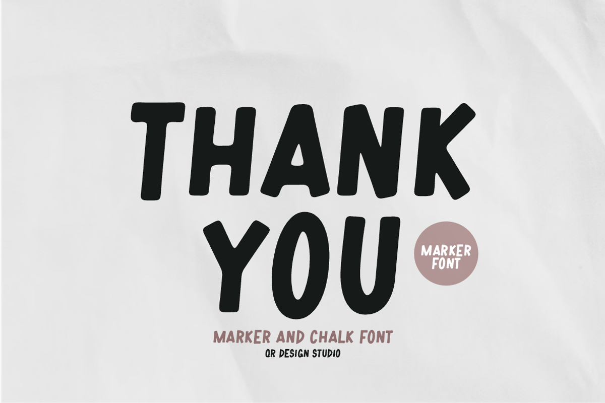 Quicro Marker Font, a Sans Serif Font by QR Design Studio (Photo 6 of 6)