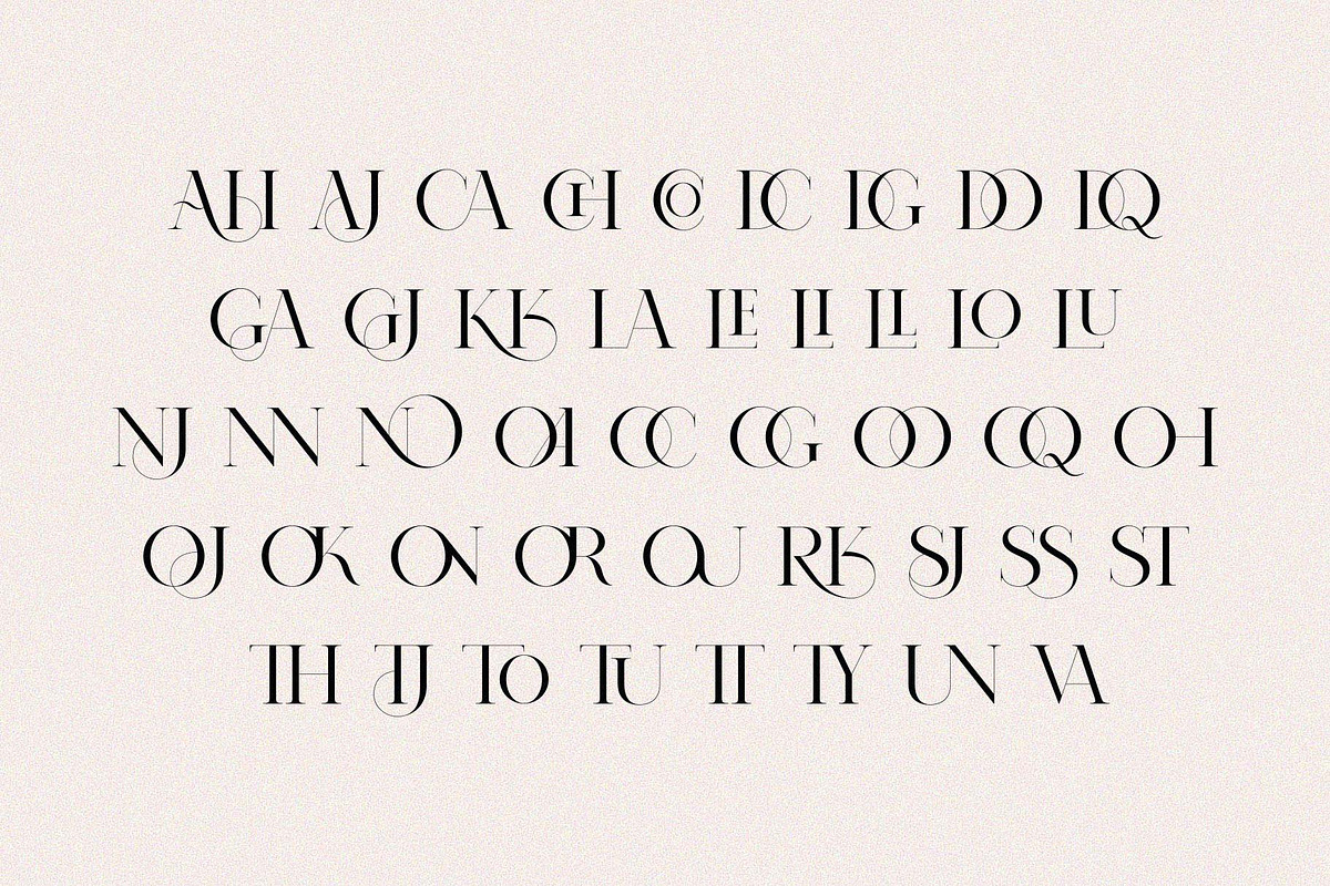 NOMARK || Ligature Typeface, a Serif Font by BrandSemut (Photo 15 of 15)