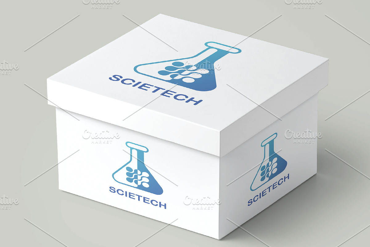 Science Technology SImple Logo, a Branding & Logo Template by Logo Loom (Photo 2 of 2)