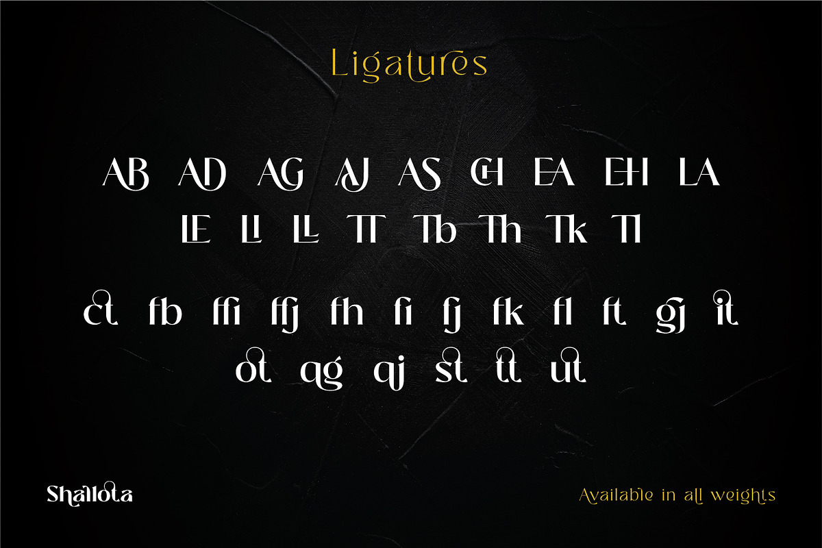 Shallota - Stylish Display Font, a Sans Serif Font by Ekahermawan (Photo 12 of 13)