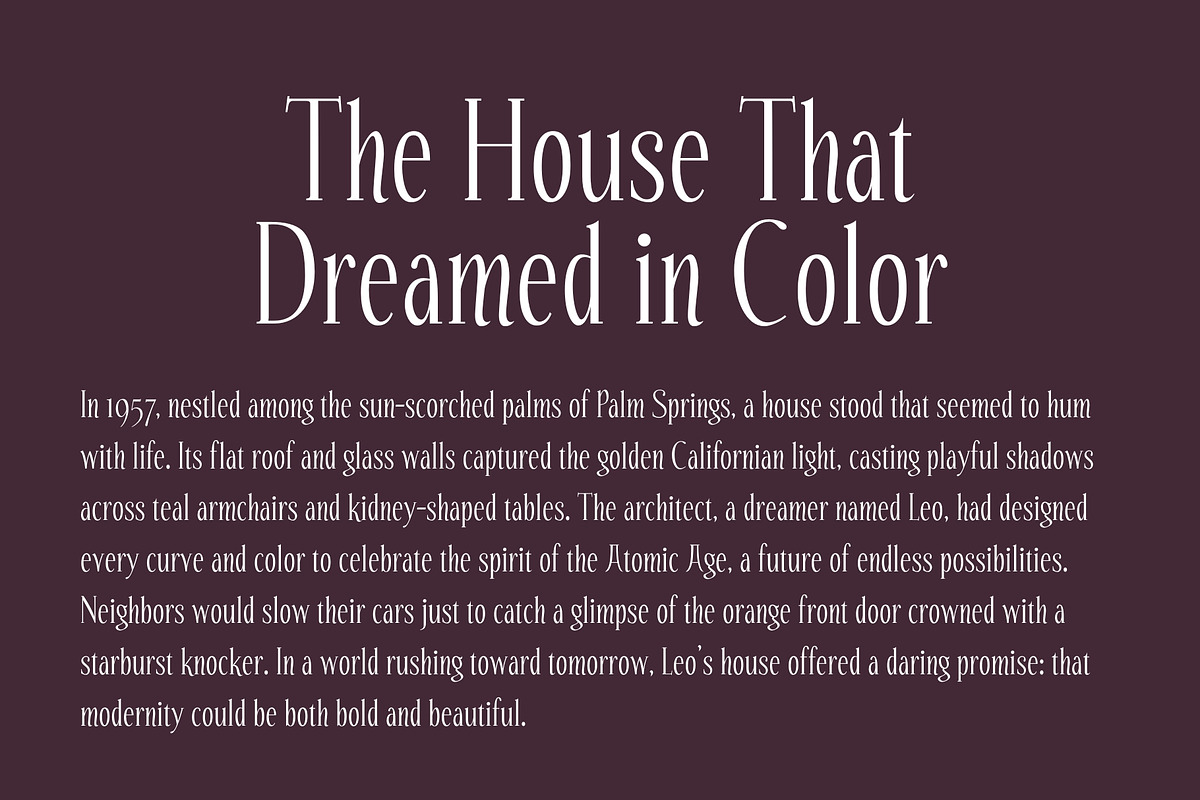 Stellar Swing - Mid Century Font, a Serif Font by HipFonts (Photo 3 of 8)