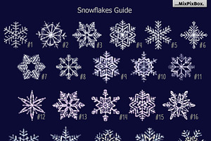 SNOWFLAKES Clipart Backgrounds